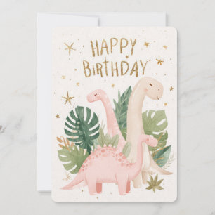 Cute Dinosaur Birthday Card