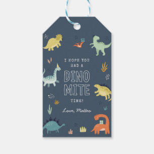 Cute Dinosaur Birthday Party Favor Tags