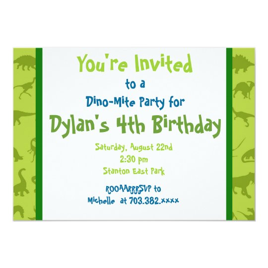 cute dinosaur birthday party invitation templates zazzle com
