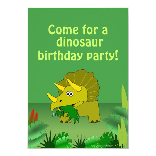 cute dinosaur birthday party invitations template zazzle com