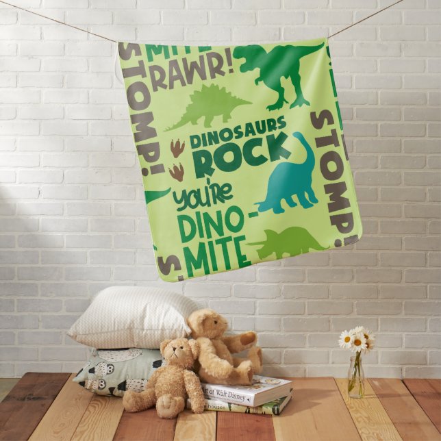 Cute Dinosaur Blankets for Kids (In Situ)