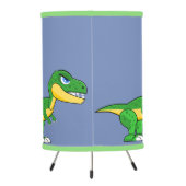 Cute Dinosaur Blue Boys Tripod Lamp (Back)