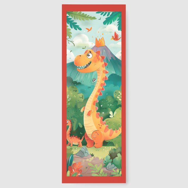 Cute Dinosaur Bookmarks (Back)