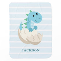 Cute Dinosaur Boy Personalized Baby Blanket Cute Dinosaur Boy Personalized Baby Blanket