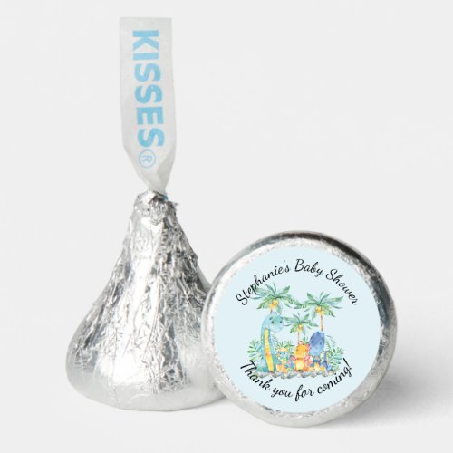 Cute Dinosaur Boys Baby Shower  Hersheys Kisses