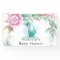 Cute Dinosaur Butterfly Pink Peony Baby Shower 