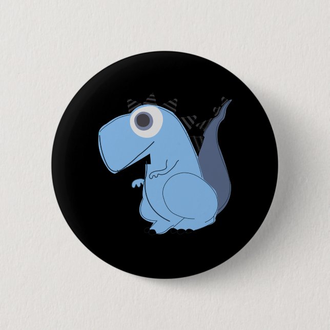 Cute Dinosaur  Button (Front)