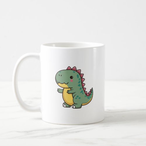 Cute dinosaur coffee mug