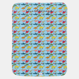 Cute Dinosaur Collection Thunder_Cove Baby Blanket