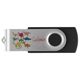 Cute Dinosaur Collection Thunder_Cove Flash Drive