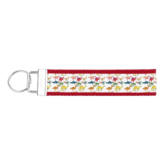 Cute Dinosaur Collection Thunder_Cove Wrist Keychain (Keys on Left)