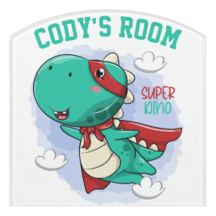 Cute Dinosaur Door Sign