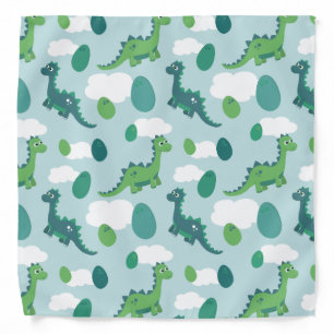 Cute dinosaur eggs , cartoon dinos bandana