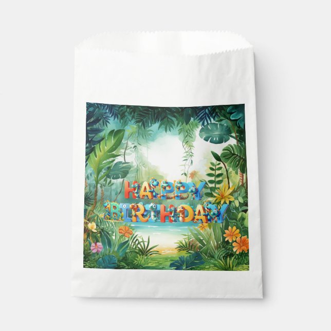 Cute Dinosaur Favor Bags (Front)