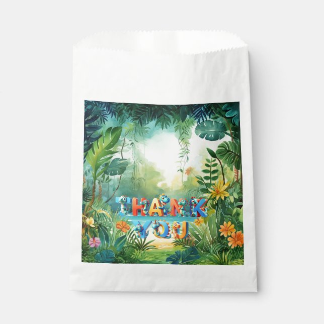 Cute Dinosaur Favor Bags (Front)