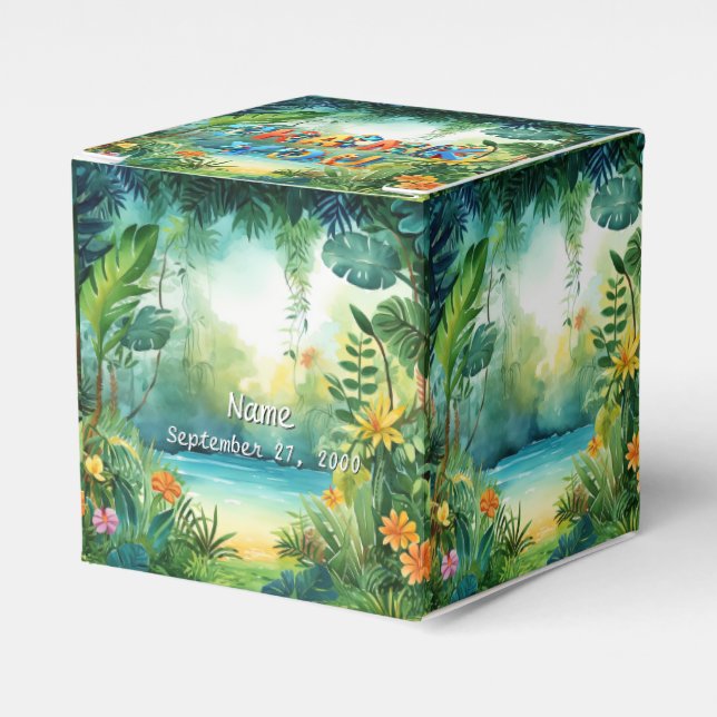 Cute Dinosaur Favor Box (Front Side)