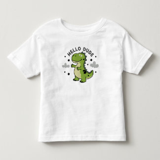 Cute Dinosaur for أطفال Kids | Hello Dude Toddler T-shirt