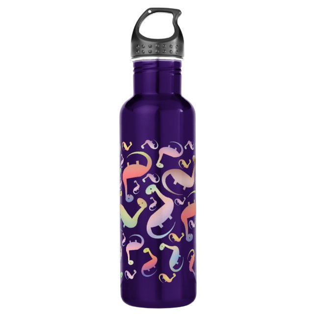Cute Dinosaur for Kids Stainless Steel Water Bottle (Front)
