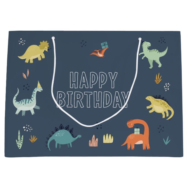 Cute Dinosaur Gift Bag (Front)
