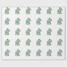 Cute Dinosaur Gift Wrap Pape