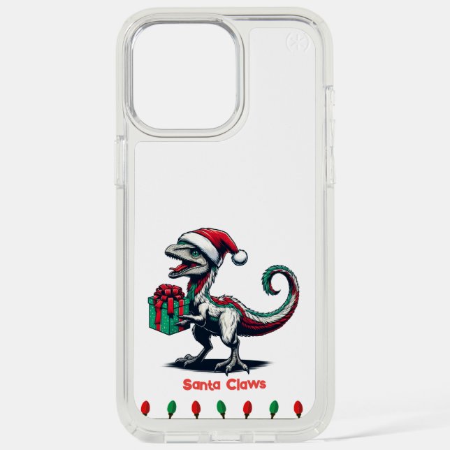 cute dinosaur in Santa hat Otterbox Case (Front)
