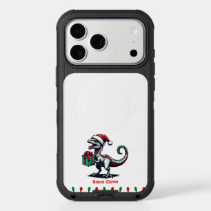cute dinosaur in Santa hat Otterbox Case