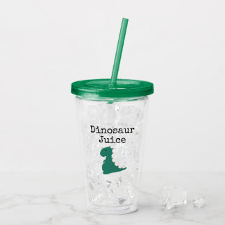 Cute Dinosaur Juice Acrylic Tumbler