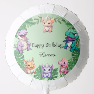 Cute dinosaur jungle School kids Birthday party  Balloon