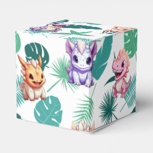 Cute dinosaur jungle School kids Birthday party bo Favor Boxes
