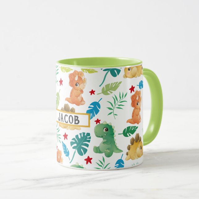 Cute Dinosaur Kids  Mug (Front Right)