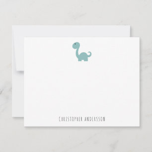 Cute Dinosaur Kid's Personalized  Note Card