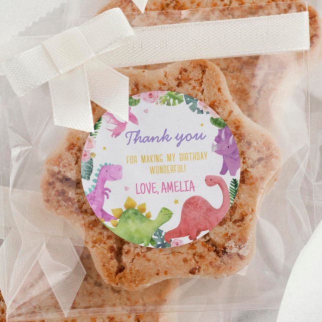 Cute Dinosaur Labels Birthday Baby Shower (Creator Uploaded)