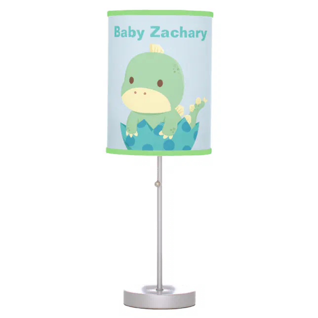 Cute Dinosaur Newborn Baby Nursery Table Lamp Zazzle