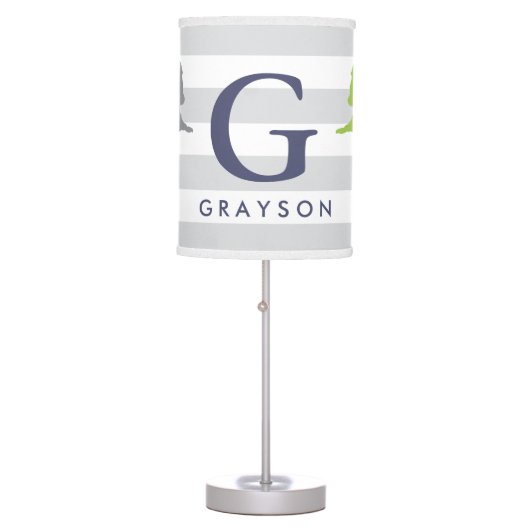 Cute Dinosaur Nursery Table Lamp (Front)