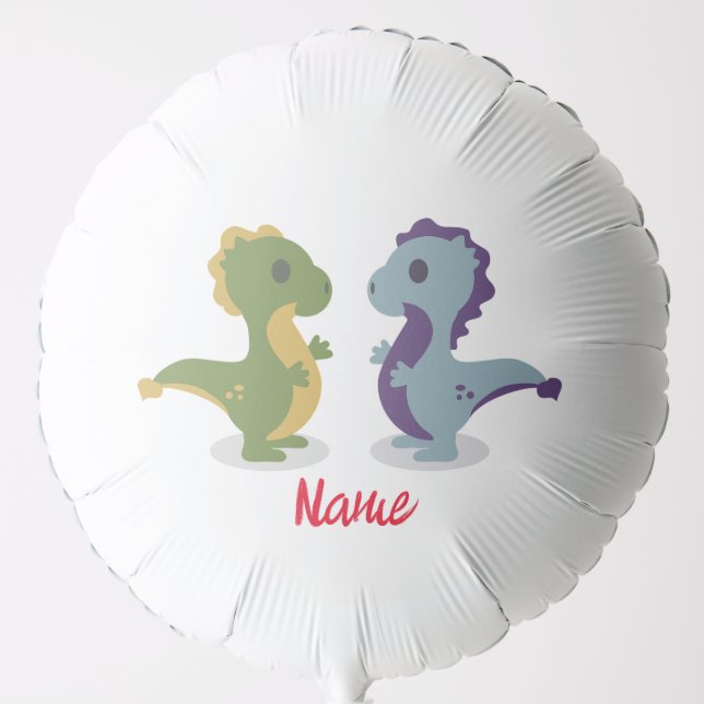 Cute Dinosaur Pair Thunder_Cove Balloon (Front)