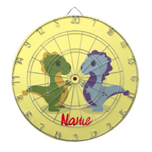 Cute Dinosaur Pair Thunder_Cove Dart Board