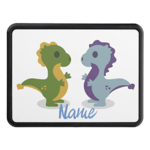 Cute Dinosaur Pair Thunder_Cove Hitch Cover