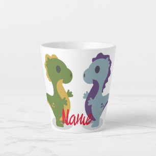 Cute Dinosaur Pair Thunder_Cove Latte Mug