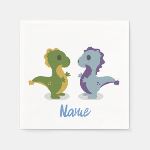 Cute Dinosaur Pair Thunder_Cove Napkins