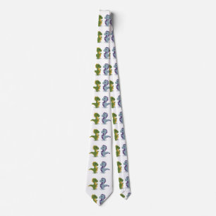 Cute Dinosaur Pair Thunder_Cove Neck Tie