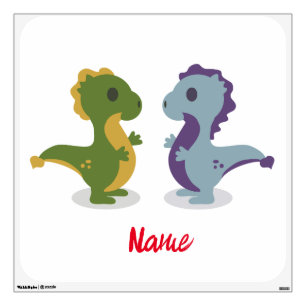 Cute Dinosaur Pair Thunder_Cove Wall Decal