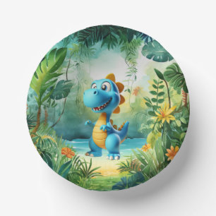 Cute Dinosaur Paper Bowl