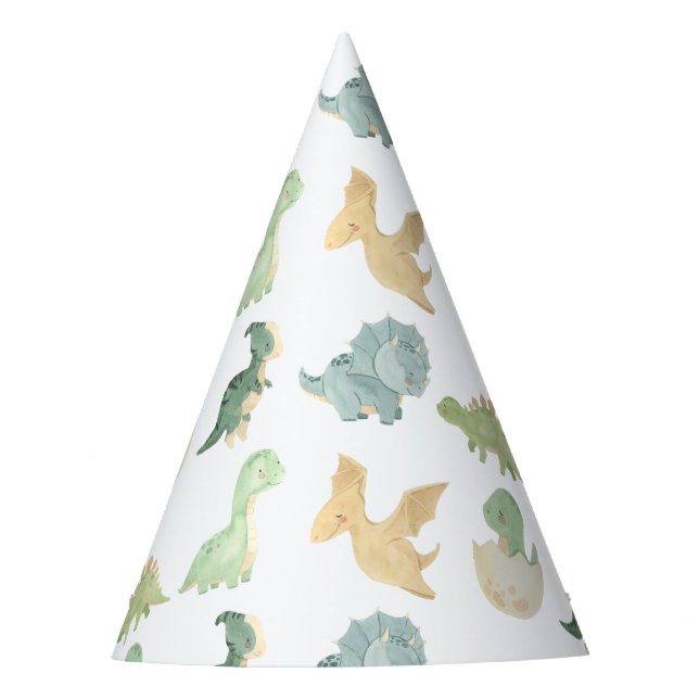 Cute Dinosaur Party Hat (Front)