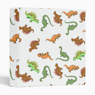 Cute Dinosaur Pattern Binder