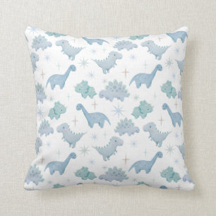 Cute Dinosaur Pattern Boys Nursery Room Throw Pillow