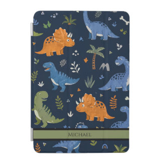 Cute Dinosaur Pattern Colorful  iPad Mini Cover