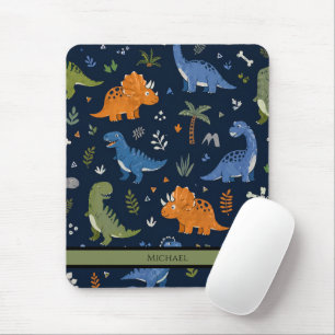 Cute Dinosaur Pattern Colorful  Mouse Pad