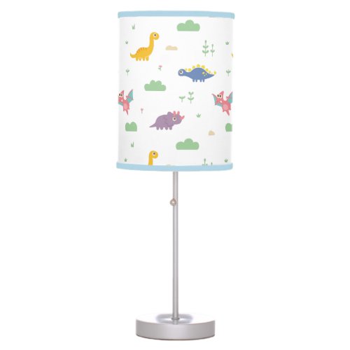 Cute Dinosaur Pattern Kids Bedroom Decor Table Lamp