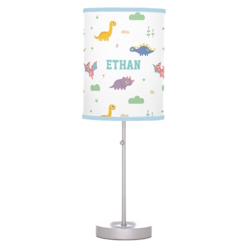 Cute Dinosaur Pattern Kids Decor Personalized Table Lamp