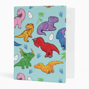 Cute Dinosaur Pattern Mini Binder